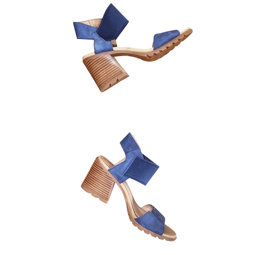 Sorel Nadia Nubuck Sandal Blue Size 8